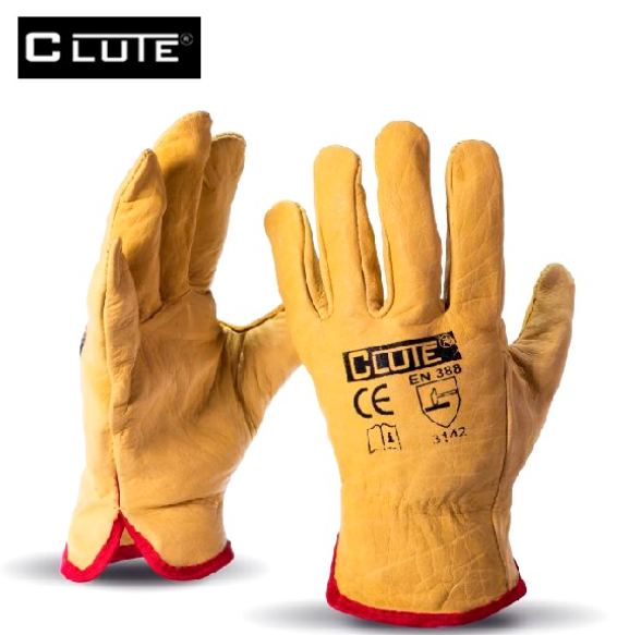 GUANTES BADANA AMARILLO - MARCA CLUTE